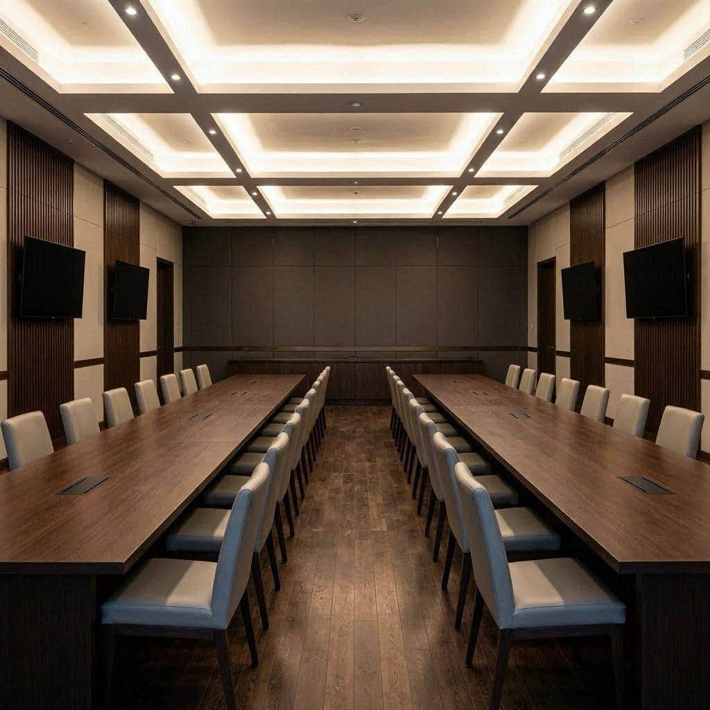 写字楼办公会议室改造期，工务与安保联合夜间巡检需关注哪些临时裸露电缆点